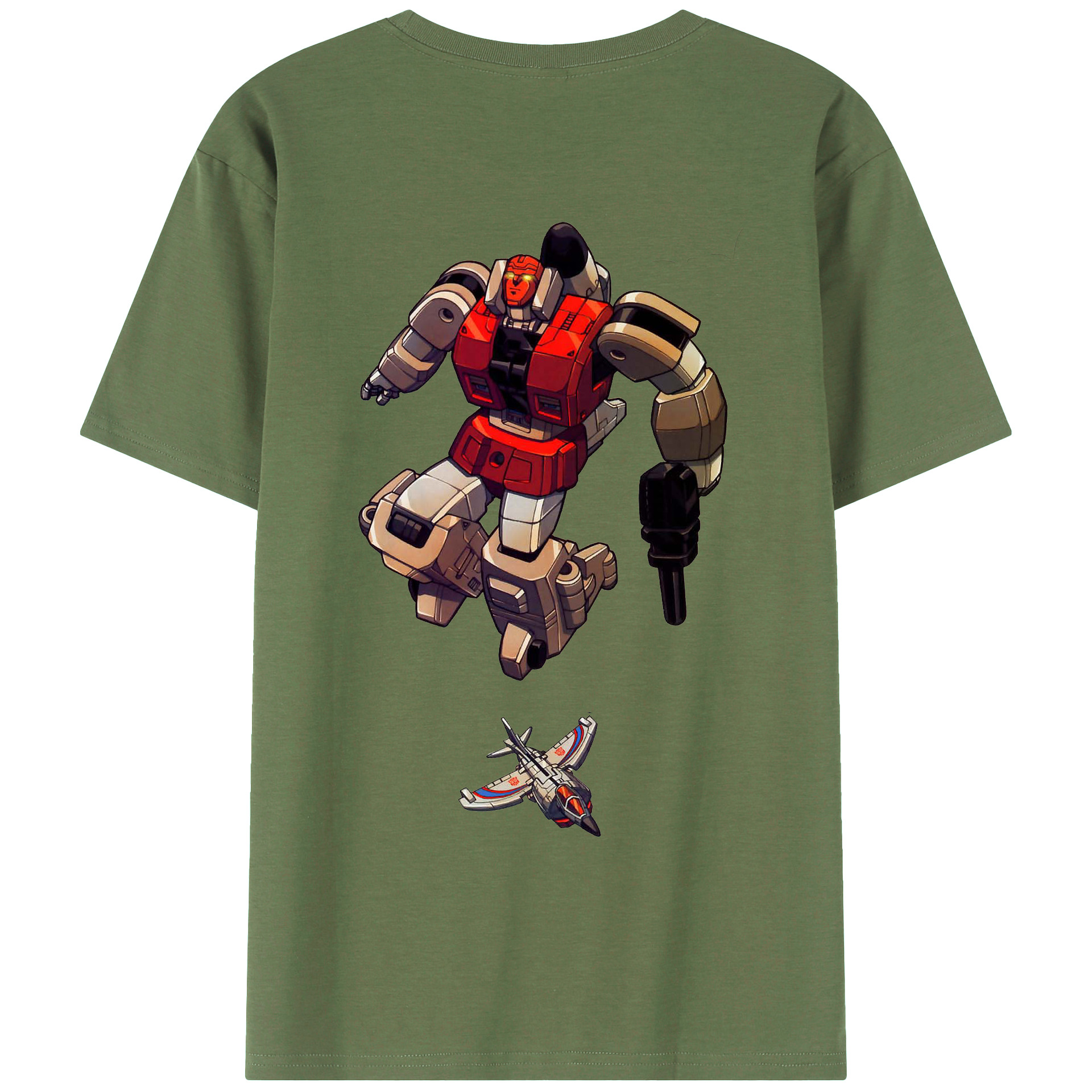 （画像用）  綿100％ メンズ半袖Tシャツ（バックプリント） 通気性